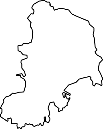 神津島（東京都）の外観図形イラスト画像