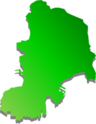 神津島（東京都）の外観図形イラスト画像