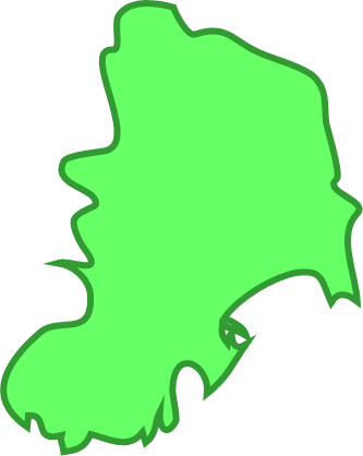 神津島（東京都）の外観図形イラスト画像