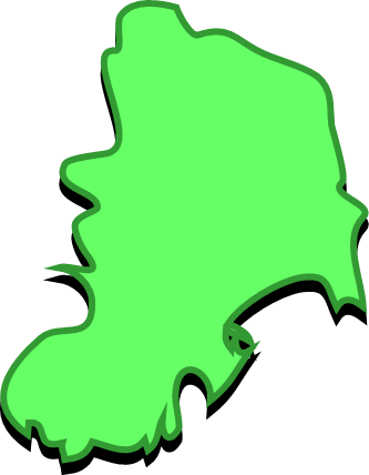 神津島（東京都）の外観図形イラスト画像