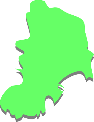 神津島（東京都）の外観図形イラスト画像