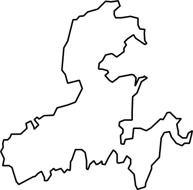 倉橋島（広島県）の外観図形イラスト画像