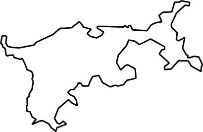 馬放島（宮城県）の外観図形イラスト画像