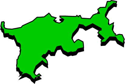 馬放島（宮城県）の外観図形イラスト画像