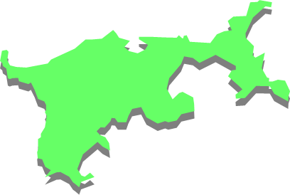 馬放島（宮城県）の外観図形イラスト画像