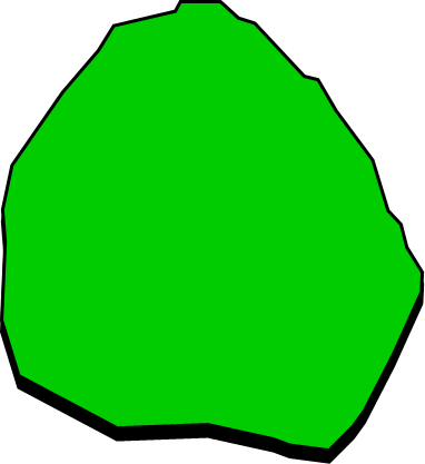 御蔵島（東京都）の外観図形イラスト画像