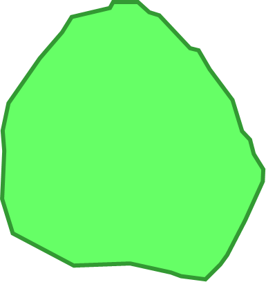 御蔵島（東京都）の外観図形イラスト画像