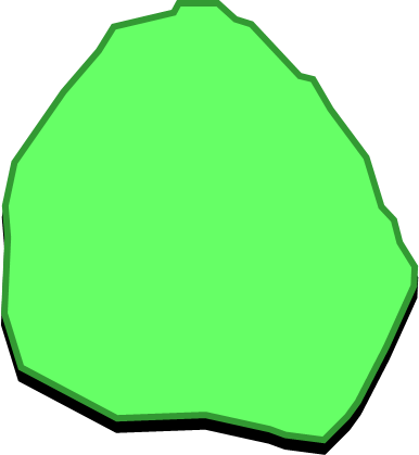 御蔵島（東京都）の外観図形イラスト画像