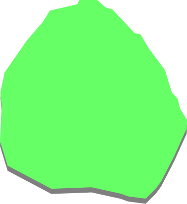 御蔵島（東京都）の外観図形イラスト画像