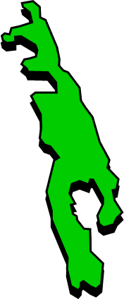 南島（東京都）の外観図形イラスト画像