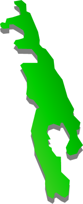 南島（東京都）の外観図形イラスト画像