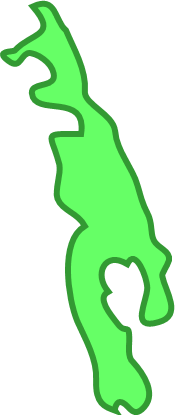 南島（東京都）の外観図形イラスト画像