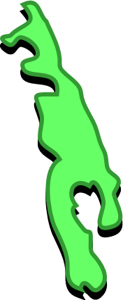 南島（東京都）の外観図形イラスト画像