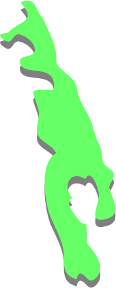 南島（東京都）の外観図形イラスト画像