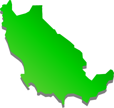 直島（香川県）の外観図形イラスト画像