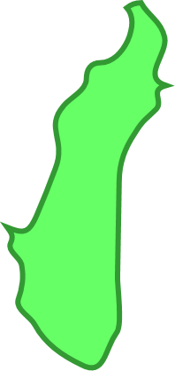 新島(東京都)の外観図形イラスト画像