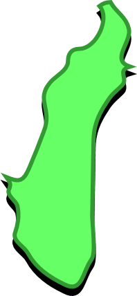 新島(東京都)の外観図形イラスト画像