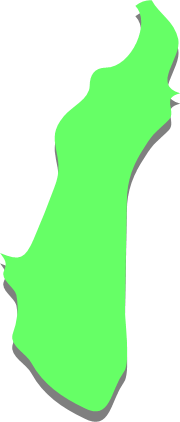 新島(東京都)の外観図形イラスト画像