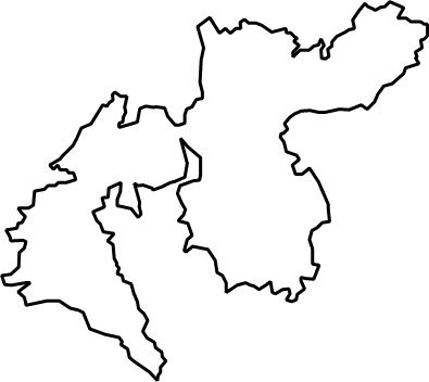 西ノ島（島根県）の外観図形イラスト画像