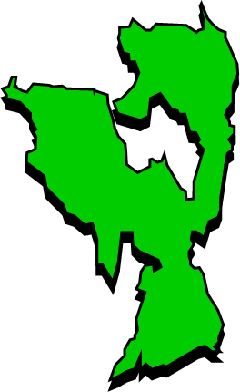 能美島（広島県）の外観図形イラスト画像
