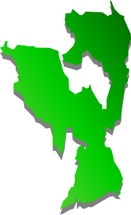 能美島（広島県）の外観図形イラスト画像