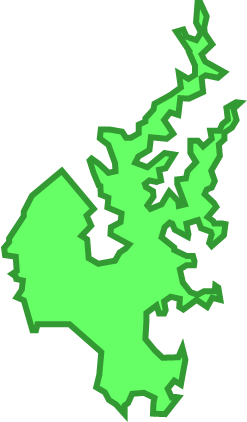 野々島（宮城県）の外観図形イラスト画像