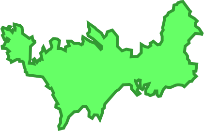 能登島（石川県）の外観図形イラスト画像