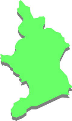 沖の島（高知県）の外観図形イラスト画像