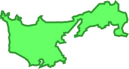 青海島（山口県）の外観図形イラスト画像