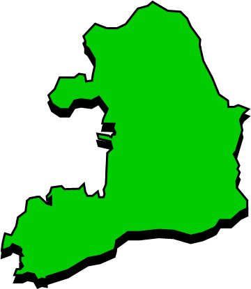 大三島（広島県）の外観図形イラスト画像