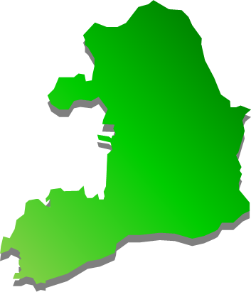 大三島（広島県）の外観図形イラスト画像