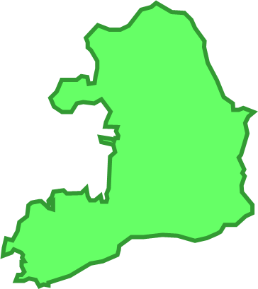 大三島（広島県）の外観図形イラスト画像