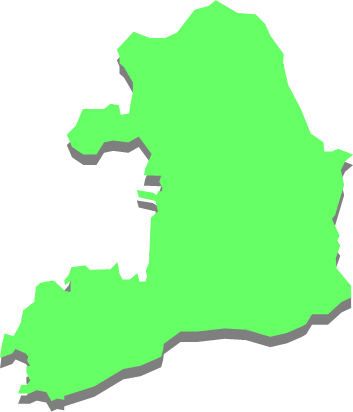 大三島（広島県）の外観図形イラスト画像