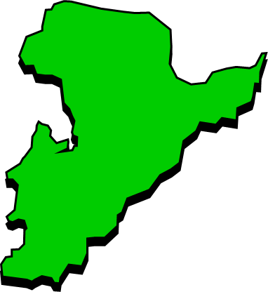 大島（愛媛県）の外観図形イラスト画像