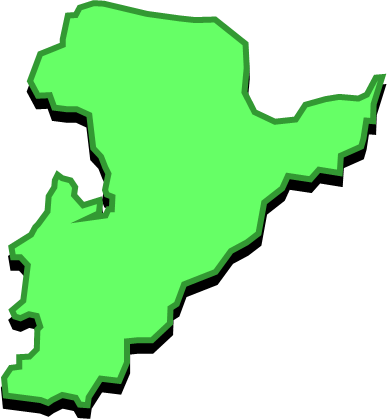 大島（愛媛県）の外観図形イラスト画像