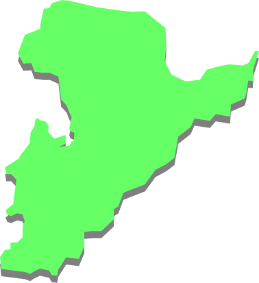 大島（愛媛県）の外観図形イラスト画像