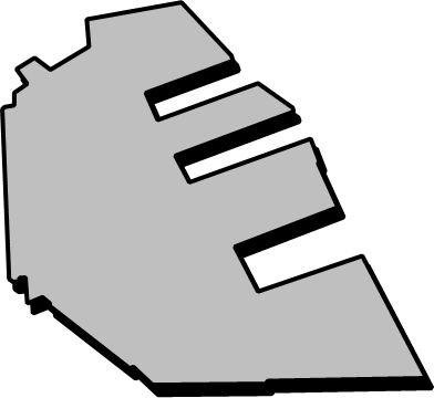 ポートアイランド（兵庫県）の外観図形イラスト画像