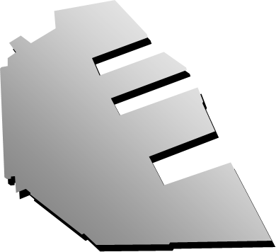 ポートアイランド（兵庫県）の外観図形イラスト画像