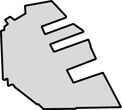 ポートアイランド（兵庫県）の外観図形イラスト画像