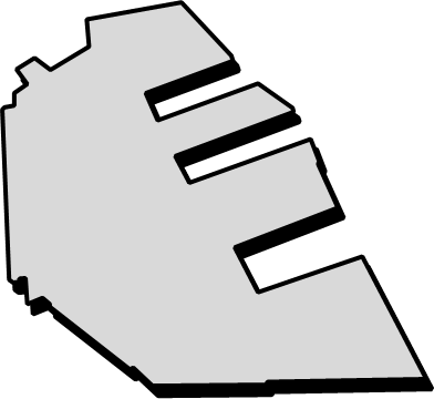 ポートアイランド（兵庫県）の外観図形イラスト画像