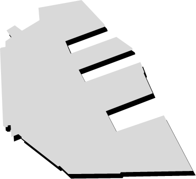 ポートアイランド（兵庫県）の外観図形イラスト画像