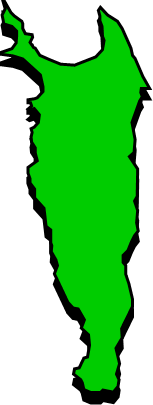 礼文島(北海道)の外観図形イラスト画像