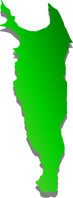 礼文島(北海道)の外観図形イラスト画像