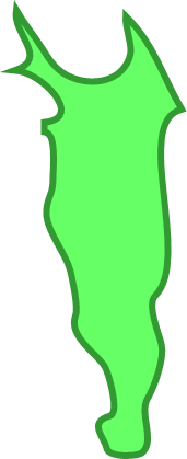 礼文島(北海道)の外観図形イラスト画像