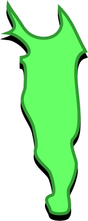 礼文島(北海道)の外観図形イラスト画像