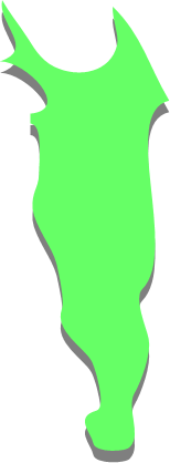 礼文島(北海道)の外観図形イラスト画像