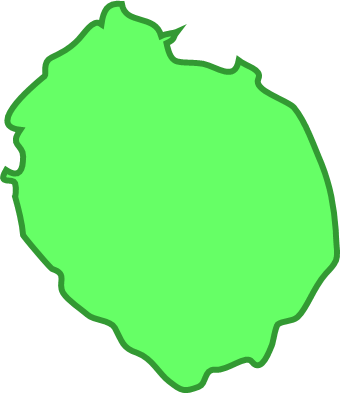 利尻島（北海道）の外観図形イラスト画像