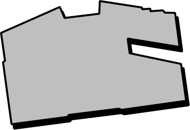 六甲アイランド(兵庫県)の外観図形イラスト画像