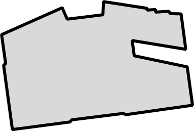 六甲アイランド(兵庫県)の外観図形イラスト画像