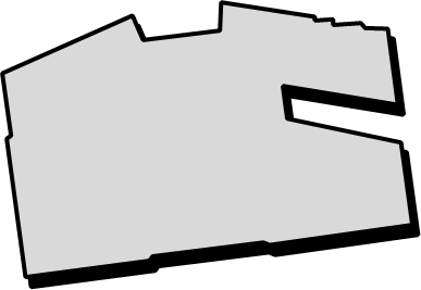 六甲アイランド(兵庫県)の外観図形イラスト画像